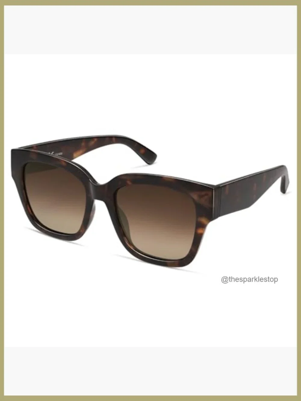 Polarized Square Sunglasses with UV400 TAC Lenses, Retro Oversized Style